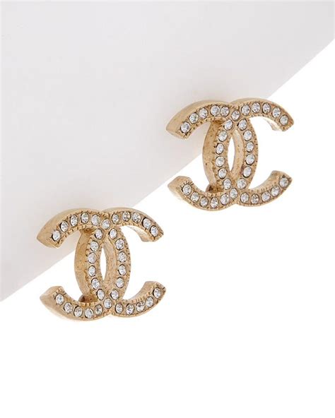 chanel cc style earrings|chanel cc earrings price list.